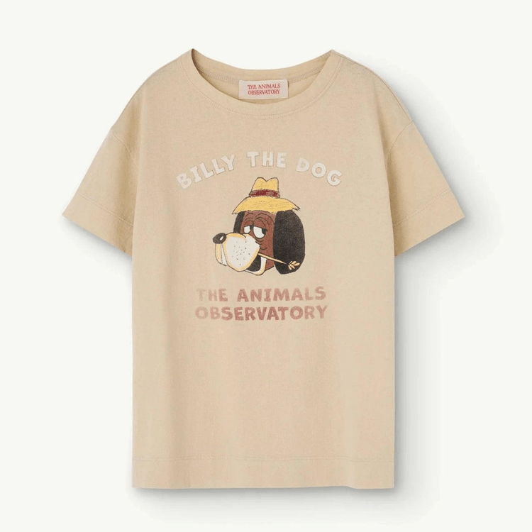 THE ANIMALS OBSERVATORY Kids Billy Beige Rooster T-Shirt 3Y/4Y 3Y