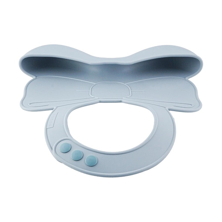 아기 실리콘 턱받이 먹는 턱받이 방수, 바닐라 블루 3