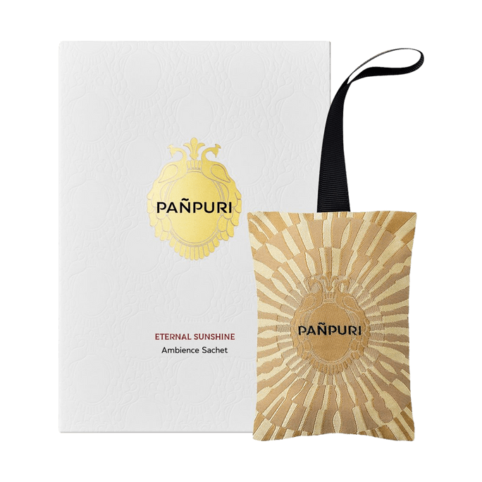 PANPURI Eternal Sunshine Fragrance Sachet (Scented Sachet/Aromatic Pouch/Hanging Diffuser, Car Air Freshener), 
