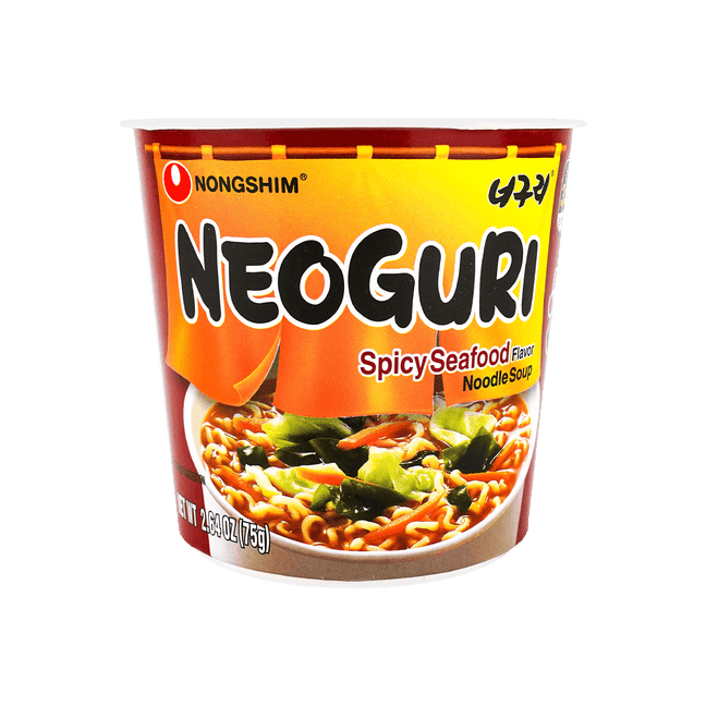 Neoguri Udon Ramen Instant Noodle Spicy Seafood Flavor, 2.64 oz【BTS Jeon Jeongguk's Pick】
