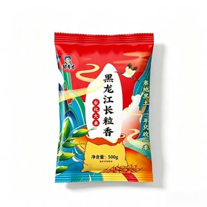 Zou Youcai 新米 季節限定 東北産 長粒米 香米 500g*1袋 真空包装 産地：黒竜江省五常市 原産：稻花香米