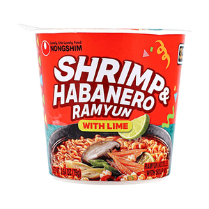 Shrimp Habanero Ramyun with Lime 2.64oz 【Sour and Spicy】【Authentic Korean Style Instant Ramen Noodles】