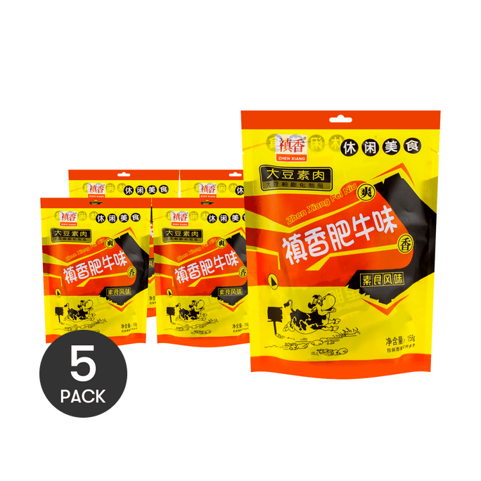 【童年回憶】禛香肥牛 素肉 158g *5【5份超值裝】