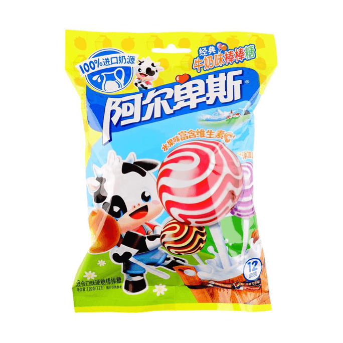 Mixed Flavor Lollipop 12 Pieces 120g