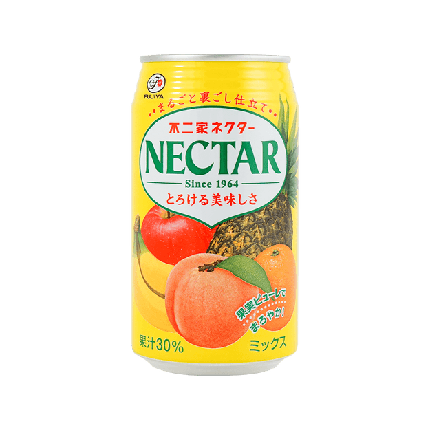 商品详情 - 日本fujiya不二家 nectar 混合果汁 30%真实果汁 340ml