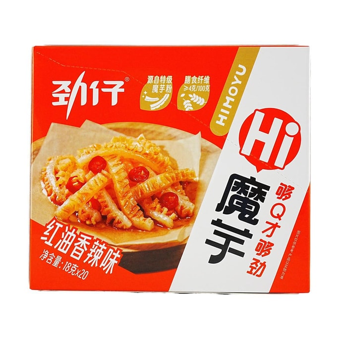 華文食品 勁仔 Hi蒟蒻 香辣味 18g*20