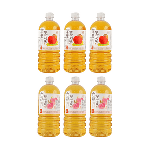 果實熟了 無糖果茶 蘋果茉莉花茶口味+白桃鐵觀音味 900ml*6【2種口味6瓶組合裝】【0糖0脂0卡】