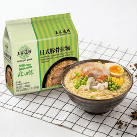 インスタントラーメン、和風人工豚スペアリブ風味、3.17オンス×5袋、15.8オンス