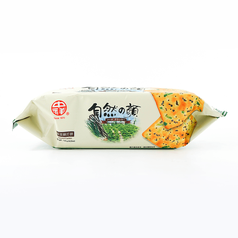台湾中祥 自然の颜 紫菜苏打饼干 120g 7