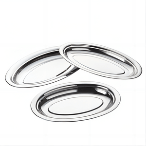 청잔 묘추 35cm 스테인리스 생선 접시