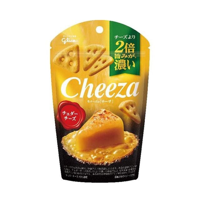 【日本直郵】GLICO格力高 Cheeza特濃芝士奶酪角 芝士小餅乾 切達芝士味 40g 奶酪芝士三角薄脆三角餅乾