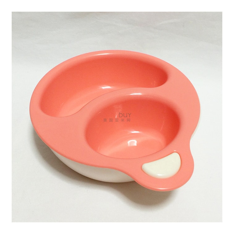 어린이 이중층 먹이 접시 그릇 핑크 5M+ 전자레인지 안전 3