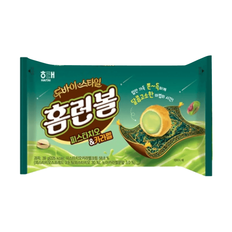 Homerun Ball Pistachio Caramel Puff Snacks 1.55 oz 【Dubai Chocolate Flavor Limited Edition】【Trending on Korean CU Store】 5