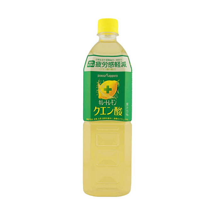Eau Citronnée 30.43 fl oz 【15% Jus de Fruit】【Contient de l'Acide Citrique】