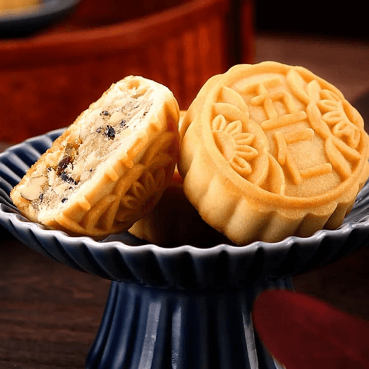 Mooncake Gift Box, 12 Flavors 20 Pieces, 45.86 oz【Jujube+Rose+Lotus Seed Paste+Mixed Nuts+Salty+Red Bean+Black Sesame】 3