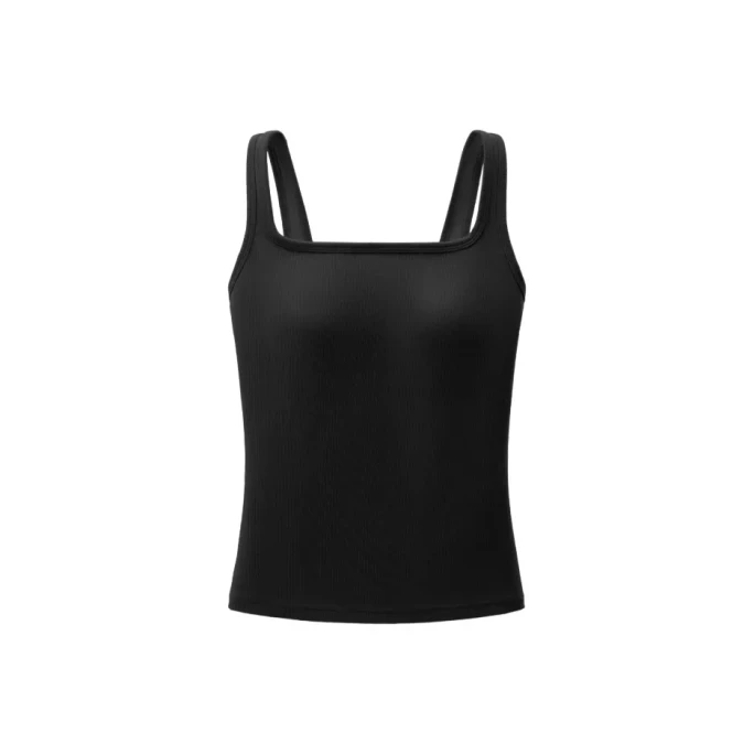 【Hong Kong Direct Mail】蕉内 CoolPro 501凉皮大方领带胸垫背心吊带 黑色L码 免穿内衣 Bra-in 3.5层空气杯 美胸大方领显锁骨 春夏外穿内搭