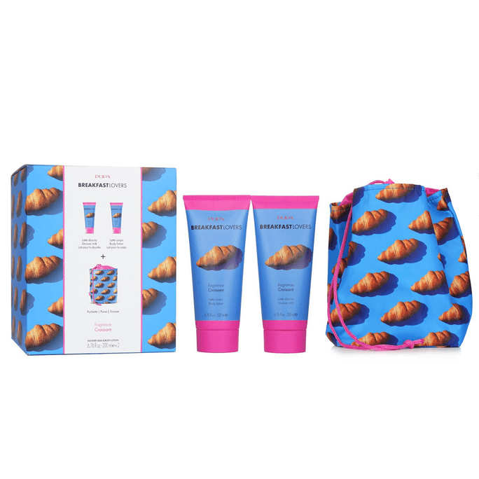 イタリア【香港直送】Pupa Breakfast Lover Set 1 クロワッサンボディケアセット 2個+1袋