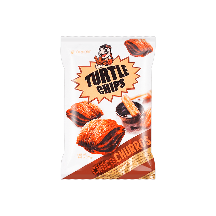 ORION Turtle Chips Chocolate Churros Flavor,Crispy Korean