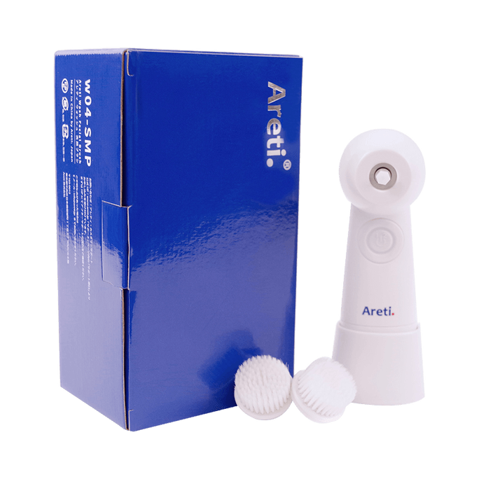 Areti Soft Brush Head Deep Clean Rotary Cleanser Lite w04SMP White