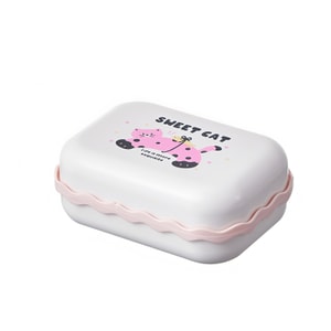 Double Drainable Soap Box Portable Soap Box for Traveling on Business Trip 1 Pc