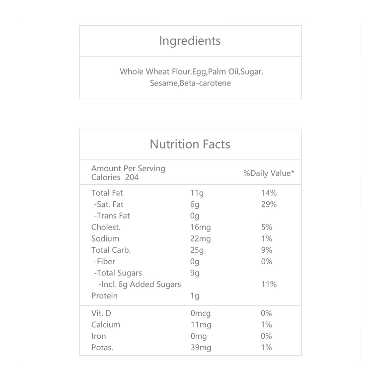 참깨 롤 웨이퍼 - 바삭한 쿠키 통, 16온스 6