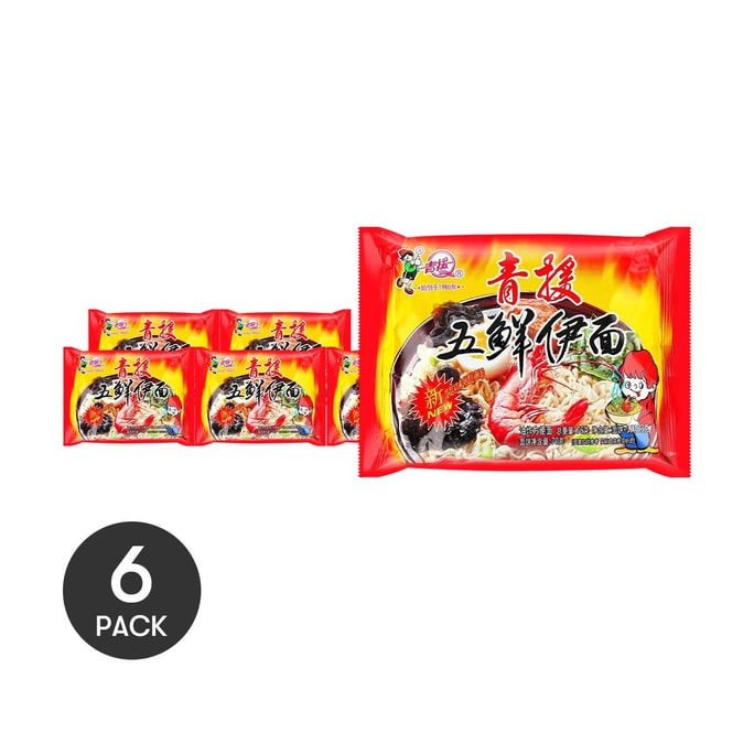 Five-Flavor Yi Noodle- Instant Noodles , 2.7 oz *6【6 Packs】