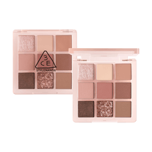 韓國3CE 九宮格9色多功能眼影盤 霧面偏閃珠光多用盤 #Some Def芋艿玫瑰 芋泥盤 8.2g【斷貨預警】