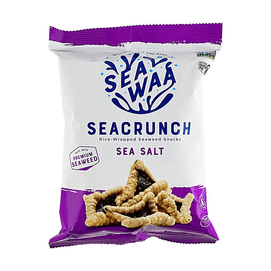 Seacrunch Rice-Wrapped Seaweed Snacks,Sea Salt Flavor ,1.58 oz【Vegan Gluten Free】