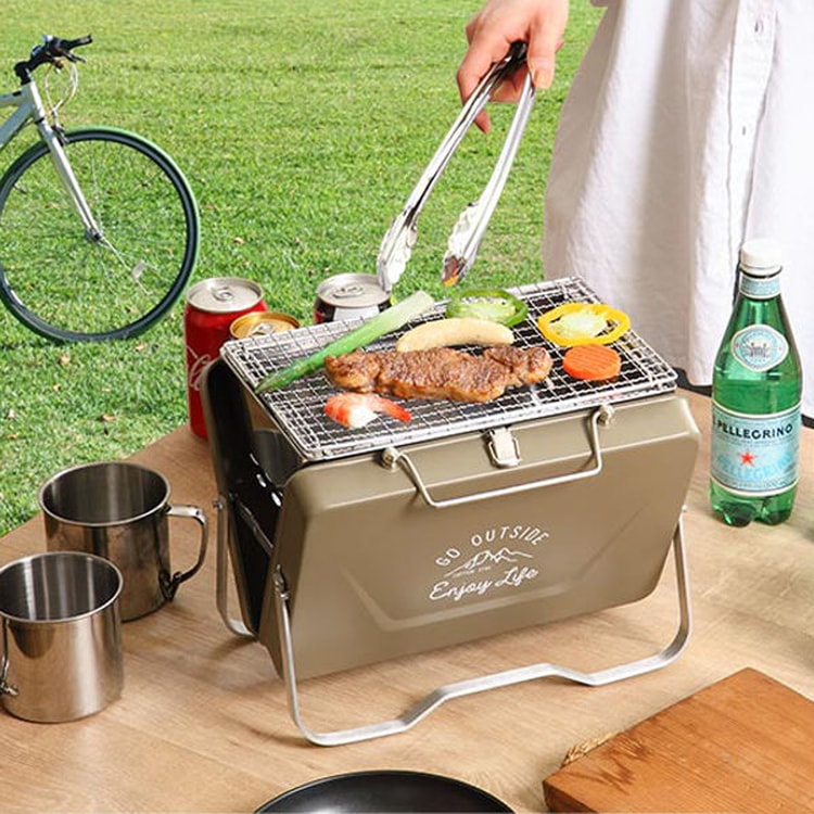 PEARL LIFE CAPTAIN STAG MONTE V Type Portable Folding BBQ Grill