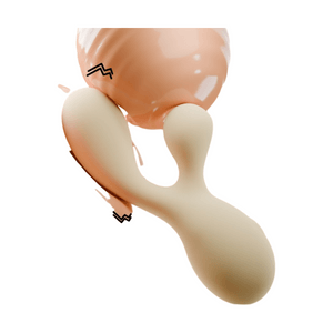 YY‑stick Insertable Vibrator, Dual‑stimulation Internal And External Orgasm Vibrator, Female Masturbator, Adult Sex Toy, Skin‑Tone, 1 Piece