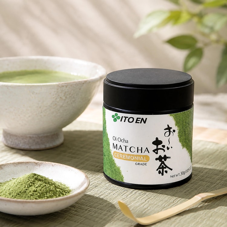 伊藤園 Oi Ocha 抹茶パウダー、儀式用グレード、1.06オンス【抹茶ラテ