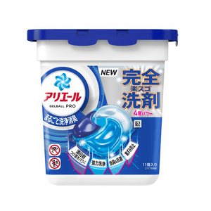 [일본 직배송] 프록터앤갬블 젤볼 프로 4D 초고농축 세탁 세제 캡슐 (11개입) - 강력한 세척력과 탈취 효과