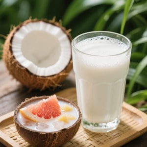 Coconut Milk 13.5 fl oz【Pure Natural 0 Sugar】 【For DIY Drinks/Thai Cooking/Sago Dessert】