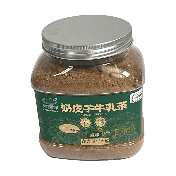 青原牧场 奶皮子牛乳茶 咸味 360g【高蛋白 蒙式风味】