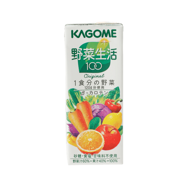 [日本直邮]KAGOME 可果美野菜生活100 混合果蔬汁200ml - 亚米