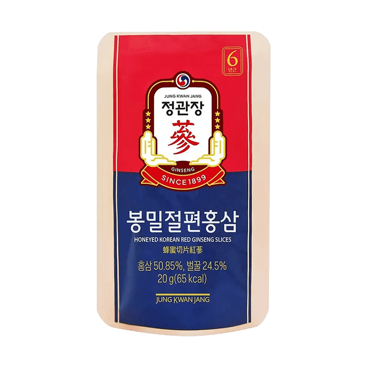 꿀에 절인 한국 홍삼 슬라이스 0.71oz*6팩 4.23oz 【한국 직수입】【꿀에 절인 슬라이스】 4
