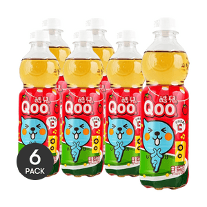 Qoo Apple Flavored Juice Drink 15.2 fl oz *6【6 Packs】【Vitamin C】