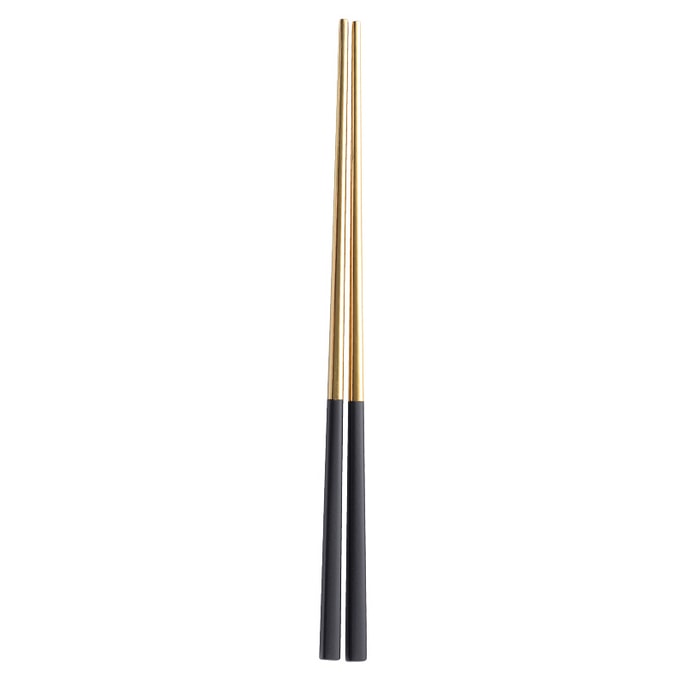Stainless Steel Chopsticks Black-gold