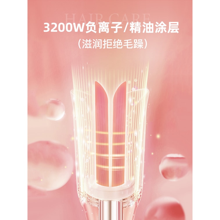 【中国直送】TSUYAGLA ヘアアイロン 全自動 32mm ラージカール 電動カールツール ピンク 110V可 5