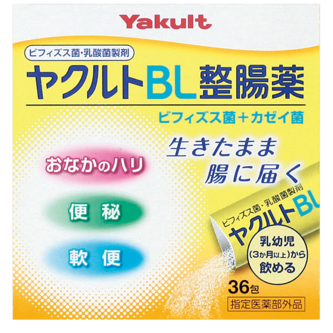 [일본 직배송] 야쿨트 프로바이오틱 BL 장내약 컨디셔닝 위장분말 36팩 생후 3개월까지 사용 가능