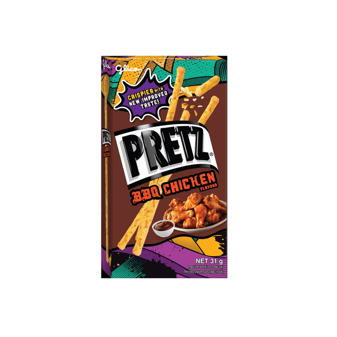 【马来西亚直邮】 PRETZ BBQ 烤鸡风味饼干棒 31g