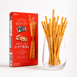 日本GLICO格力高 PRETZ百力滋 超脆饼干棒 和风扇贝酱油味 55g