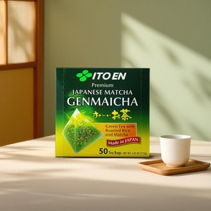 Oi Ocha Japanese Matcha Genmaicha,Green Tea With Roasted Rice And Matcha,0 Sugar No Added, 50pc, 4.05 oz