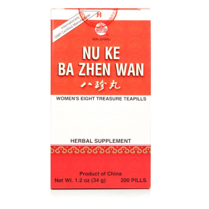 Women's Eight Treasure Teapills Nu Ke Ba Zhen Wan 200 Pill/bt