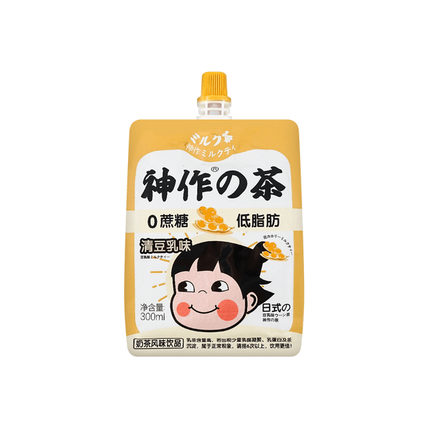 商品详情 - 神作の茶 清纯豆乳乳茶 300ml - image  0