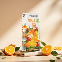 Veggie Life 100% 착즙 야채 & 과일 블렌드 주스 오렌지향, 6.76 fl oz *6【6팩】【비타민 C 보충제】