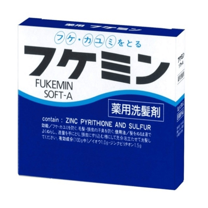 Fukemin SOFT-A Dandruff Removing and Itch Stopping Shampoo 10g×5pcs