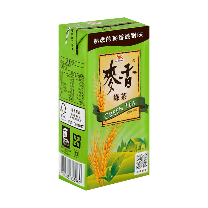 台湾统一 麦香绿茶300ml