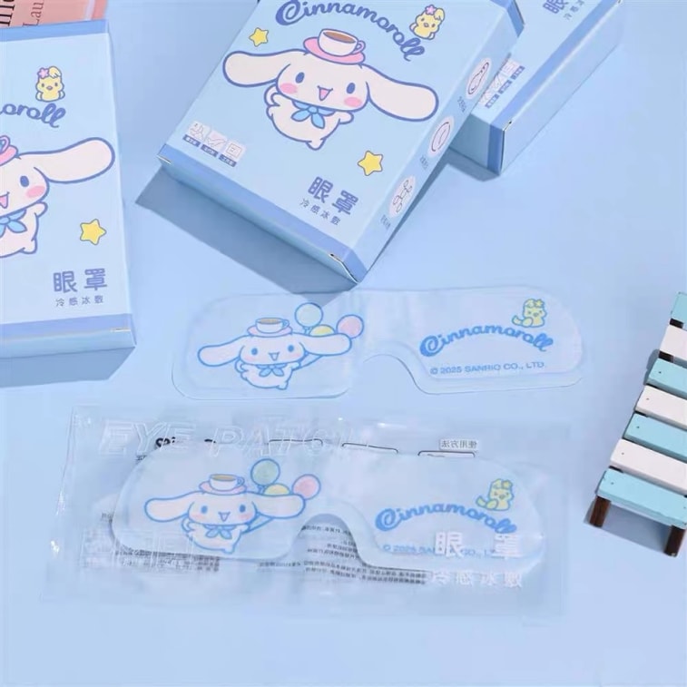 Cooling Eye Mask Relieves Eye Fatigue Cartoon Eye Patch 6 Pc - Cinnamoroll 1 box 3