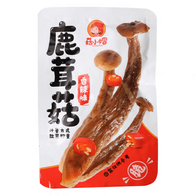 Deer Antler Mushroom Ready-to-Eat Small Pack Spicy Flavor Snack for Watching Shows [18g*10 packs]